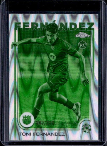Toni Fernandez 2024 Topps Chrome UEFA Night Vision RayWave Refractor /225