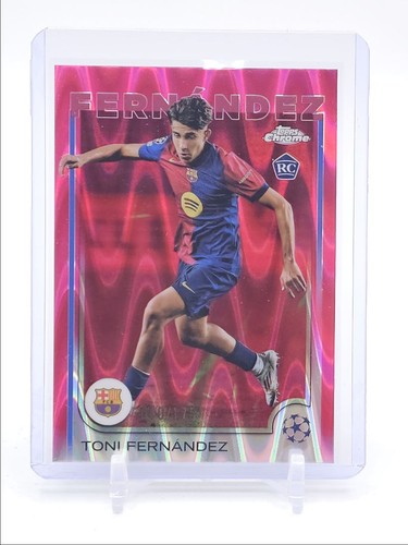 Toni Fernandez 2024 Topps Chrome UEFA Pink Raywave /175