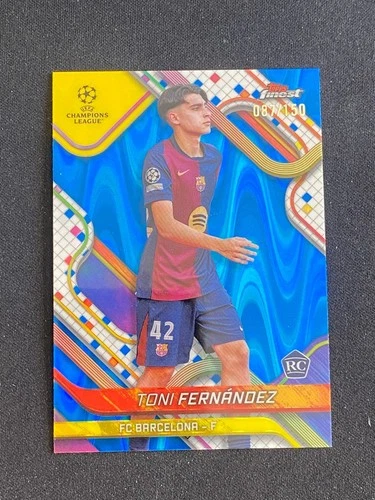 Toni Fernandez 2024 Topps Finest Blue Raywave Refractor /150