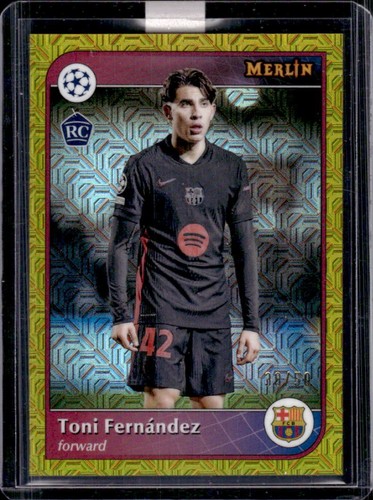 Toni Fernandez 2024 Topps Merlin Chrome Gold Mojo Refractor /50