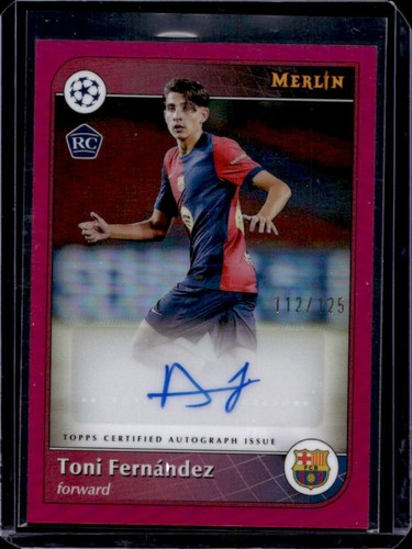 Toni Fernandez 2024 Topps Merlin Chrome Magenta Refractor /125
