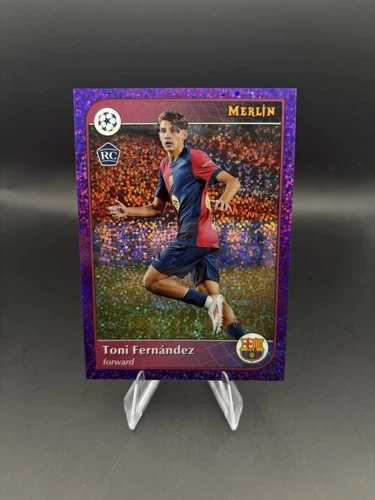 Toni Fernandez 2024 Topps Merlin Chrome Purple Speckle Bookend /15