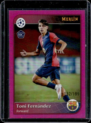 Toni Fernandez 2024 Topps Merlin Chrome Rosa Rifrattore /199