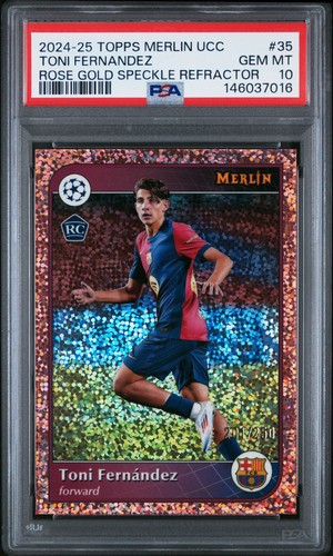 Toni Fernandez 2024 Topps Merlin Chrome Rose Gold Speckle /250