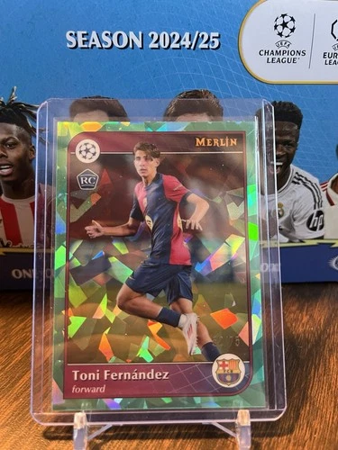 Toni Fernandez 2024 Topps Merlin Chrome UCC Aqua Atomic Refractor /75