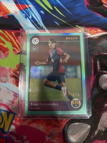 Toni Fernandez 2024 Topps Merlin Chrome UCC Aqua Refractor /75