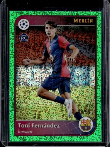 Toni Fernandez 2024 Topps Merlin Chrome UEFA Green Speckle Refractor /99