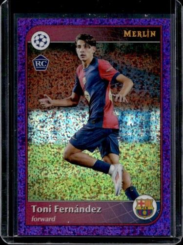 Toni Fernandez 2024 Topps Merlin Chrome Viola Macchia Rifrattore /15