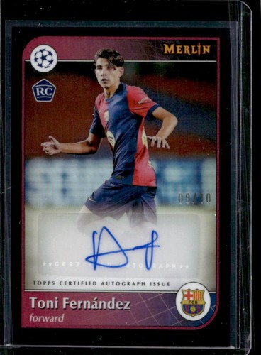 Toni Fernandez 2024 Topps Merlin Cromo UEFA Nero Rifrattore /10