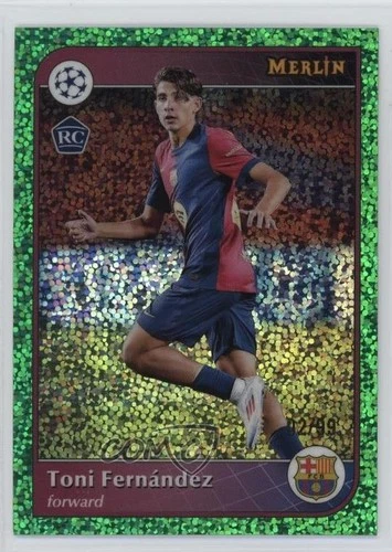 Toni Fernandez 2024 Topps Merlin Green Speckle Refractor 2/99