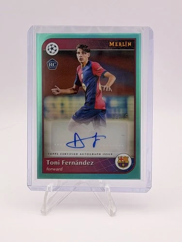Toni Fernandez 2024 Topps Merlin UCC Aqua Refractor /75