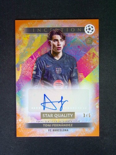 Toni Fernandez 2024 Topps Inception UCC Orange Foil /5