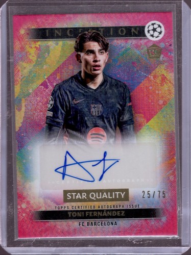 Toni Fernandez 2024 Topps Inception UCC Pink Foil /75