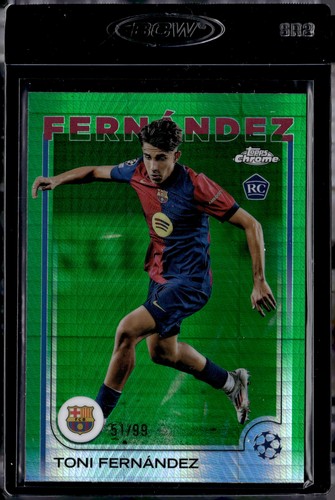Toni Fernández 2024 Topps Chrome Green Prism Refractor /99