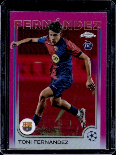 Toni Fernández 2024 Topps Chrome UEFA Pink Refractor /250