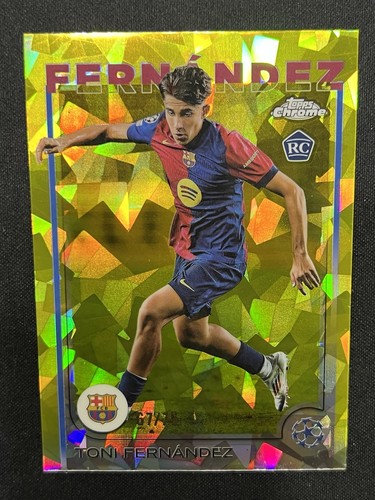Toni Fernández 2025 Topps Chrome Yellow Mini Diamonds /75