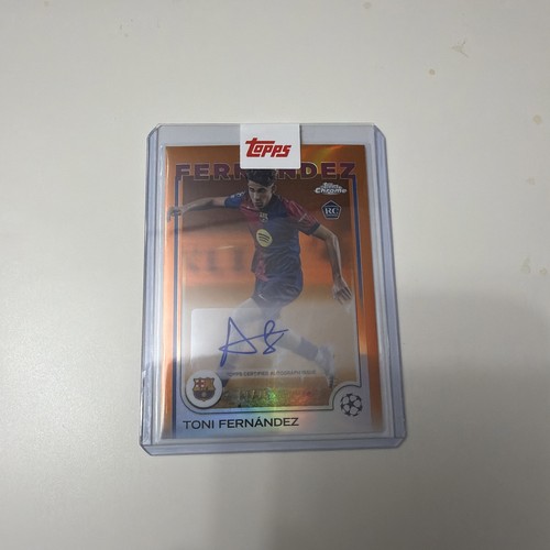 Toni Fernández 2024 Topps Cromo UCC Naranja Refractor /25