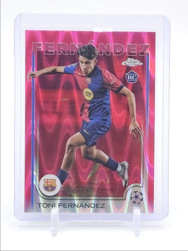 Toni Fernández 2024 Topps Cromo UEFA Rosa Raywave /175
