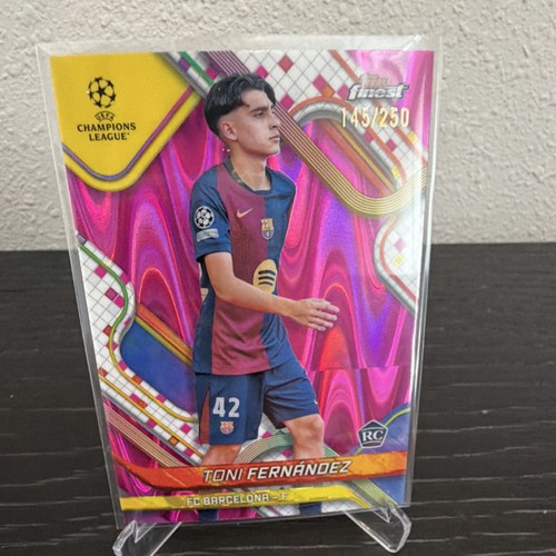 Toni Fernández 2024 Topps Finest Pink Raywave /250
