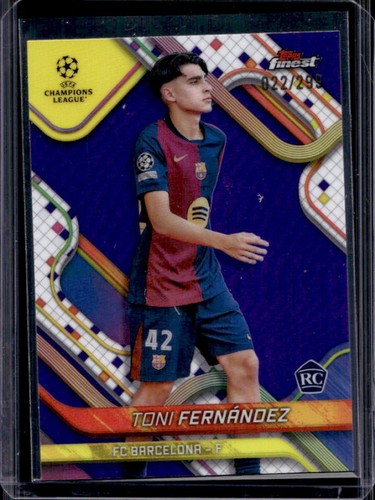 Toni Fernández 2024 Topps Finest Purple Refractor /299