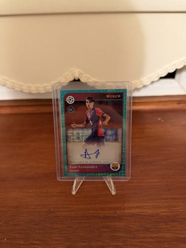 Toni Fernández 2024 Panini Merlin Chrome Aqua /75