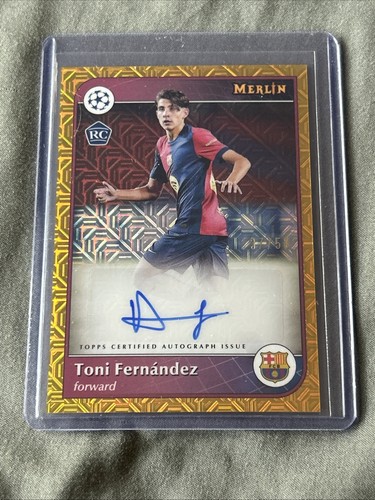 Toni Fernández 2024 Topps Merlin Chrome Gold /50