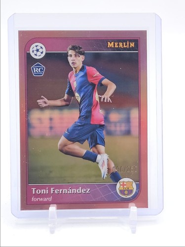 Toni Fernández 2024 Topps Merlin Chrome Gold Pink /250