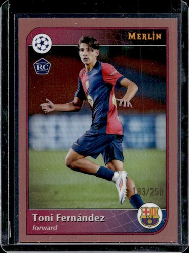 Toni Fernández 2024 Topps Merlin Chrome Pink Gold Refractor /250
