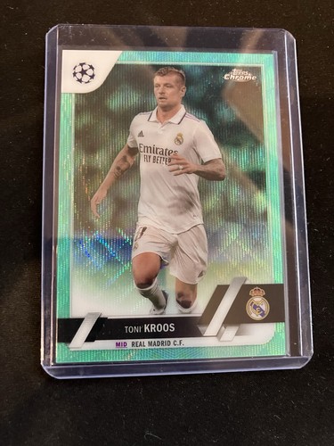 Toni Kroos 2022 Topps Chrome Aqua Wave Refractor /199