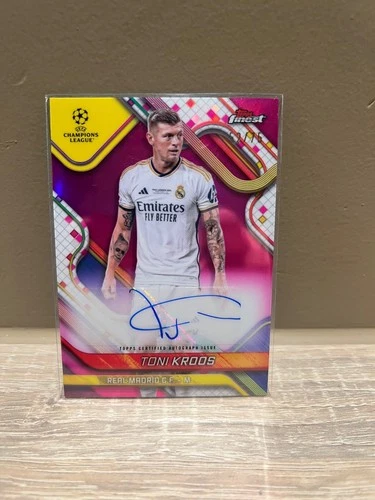 Toni Kroos 2024 Topps Finest UEFA Pink /75