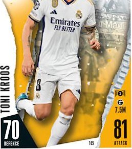 Toni Kroos 2023 Topps Match Attax UEFA Club Competitions