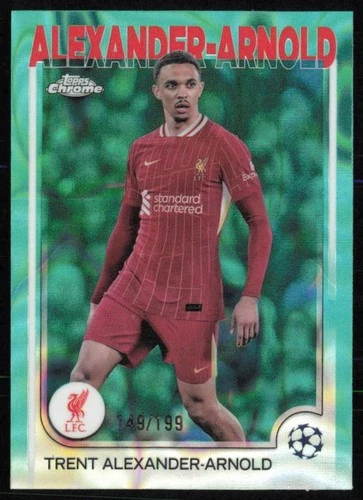 Trent Alexander-Arnold 2024 Topps Chrome Aqua Lava /199