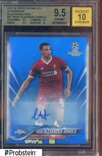 Trent Alexander-Arnold 2017 Topps Chrome Blue /150