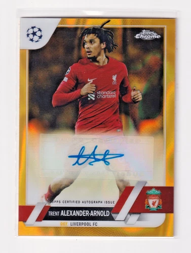 Trent Alexander-Arnold 2023 Topps Chrome Gold Lava