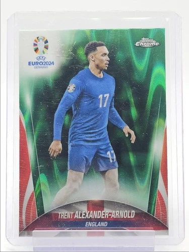 Trent Alexander-Arnold 2024 Topps Chrome Green Raywave