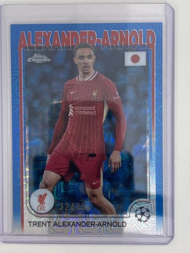 Trent Alexander-Arnold 2025 Topps Chrome Japan Blue Mojo /75