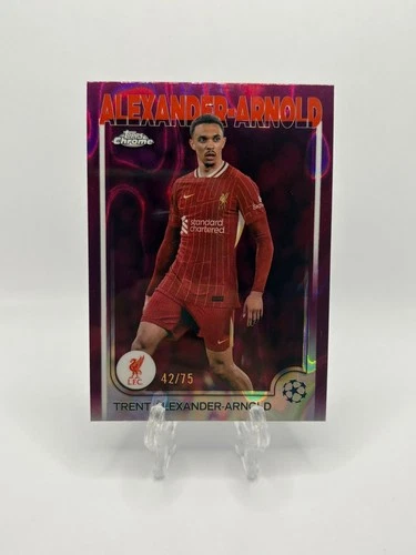 Trent Alexander-Arnold 2024 Topps Chrome Magenta Lava /75