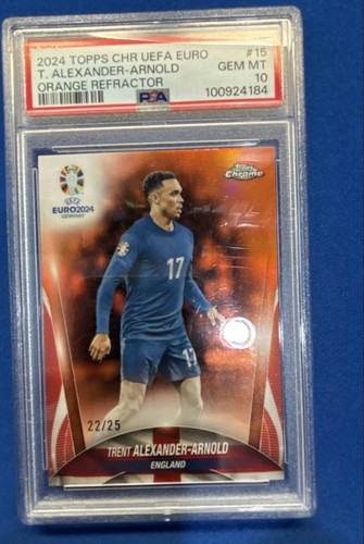 Trent Alexander-Arnold 2024 Topps Chrome Orange Refractor /25