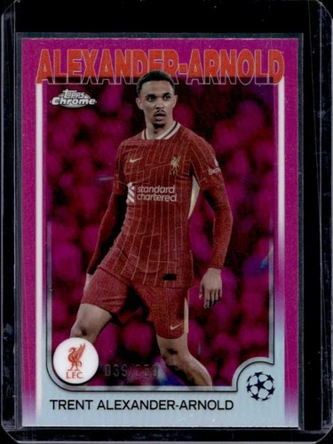 Trent Alexander-Arnold 2024 Topps Chrome Pink Refractor /250
