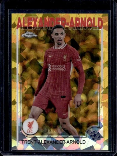 Trent Alexander-Arnold 2024 Topps Chrome Sapphire UEFA Gold Refractor /50