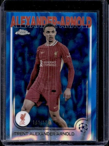 Trent Alexander-Arnold 2024 Topps Chrome UEFA Blue Lava Refractor /150