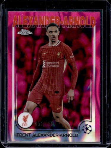 Trent Alexander-Arnold 2024 Topps Chrome UEFA Pink Lava Refractor /250