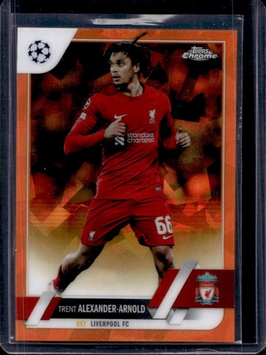 Trent Alexander-Arnold 2022 Topps Cromo Zafiro Naranja Refractor /50