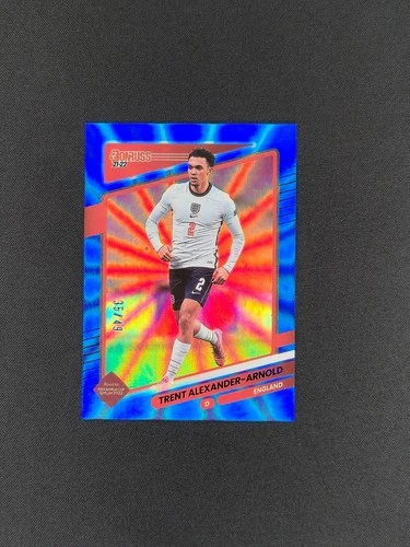 Trent Alexander-Arnold 2021 Panini Donruss Qatar Blue Holo Laser /49