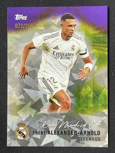 Trent Alexander-Arnold 2025 Topps Equipo Real Madrid Purple /250