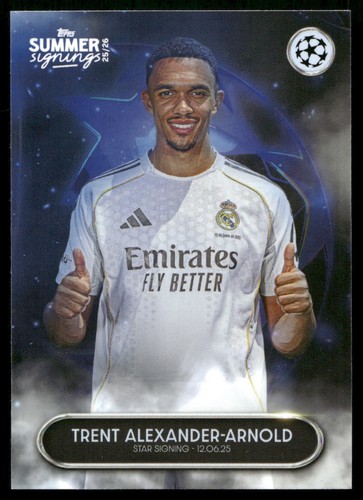 Trent Alexander-Arnold 2025 Topps Fichajes de Verano Fútbol