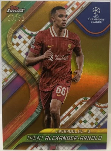 Trent Alexander-Arnold 2024 Topps Finest Gold 20/50