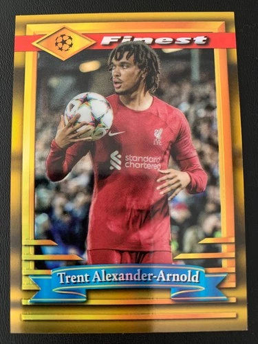 Trent Alexander-Arnold 2023 Panini Finest Gold Refractor /50