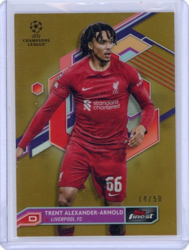 Trent Alexander-Arnold 2023 Topps Finest Gold Refractor /50