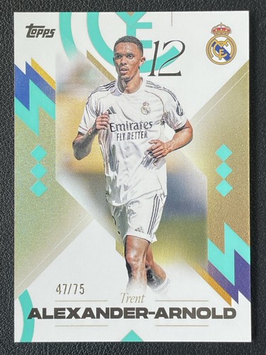Trent Alexander-Arnold 2025 Topps Los Blancos Aqua /75